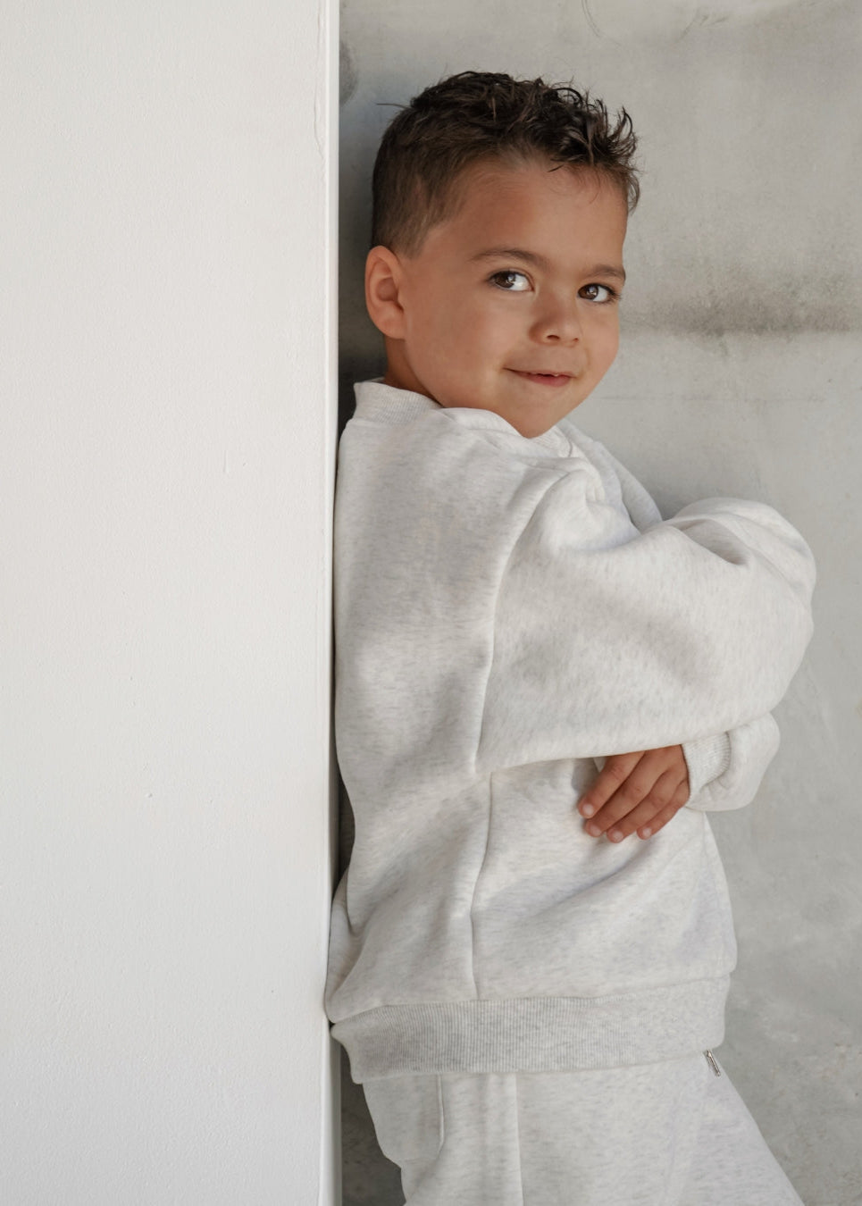 Fleece Jogger Set | Grey Marl