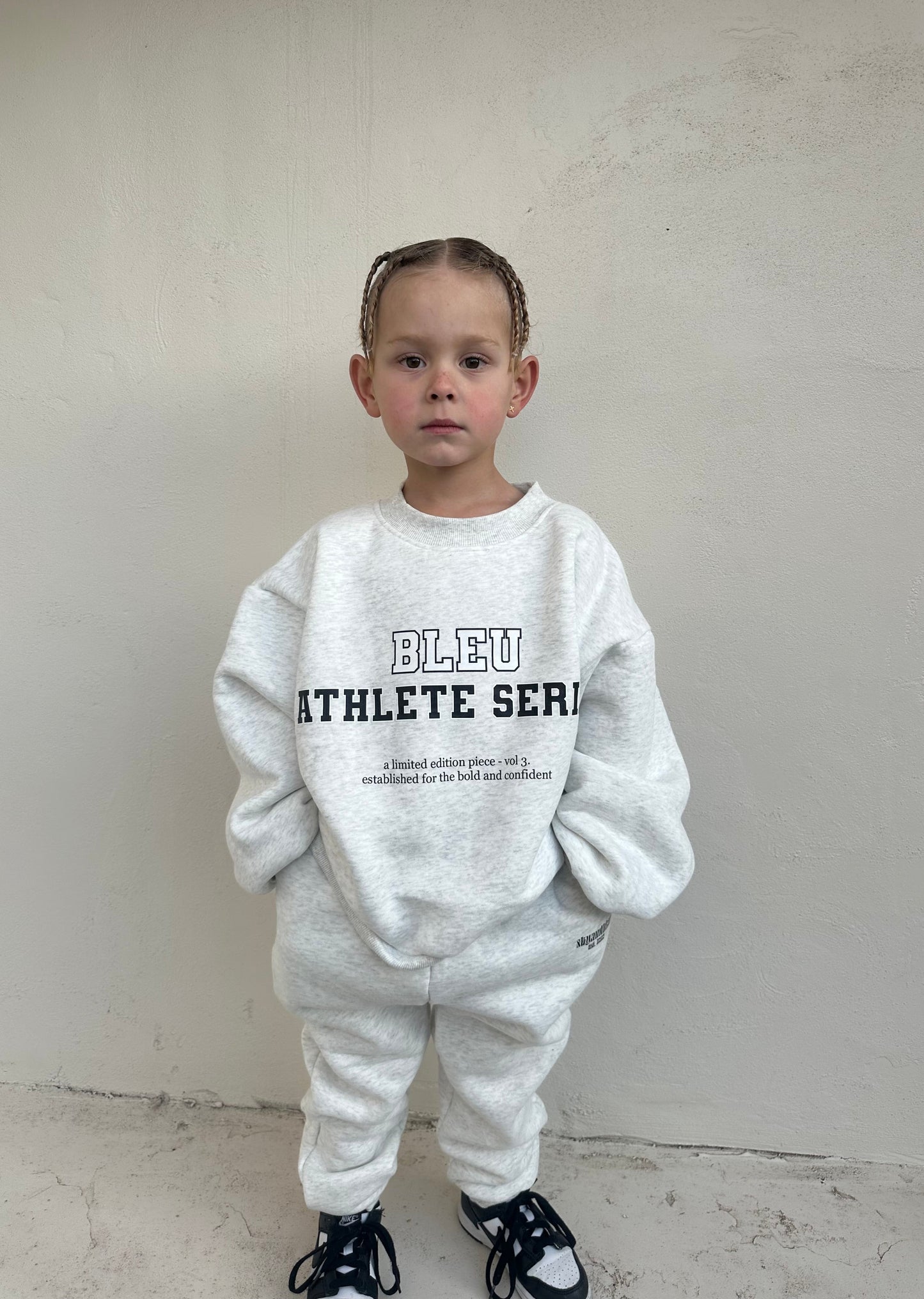 Athlete track set | Marl grey