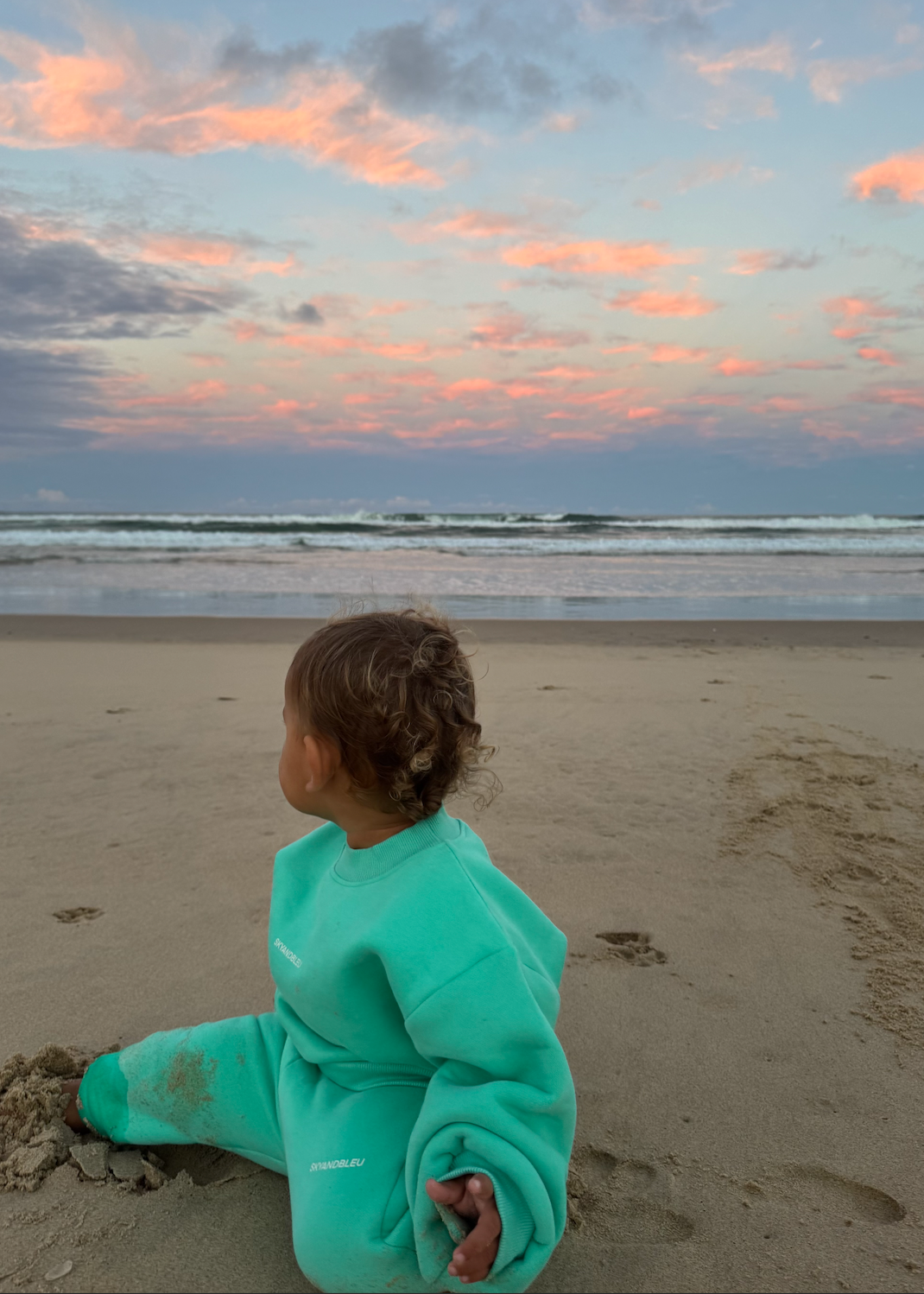 Fleece Jogger Set | Turquoise