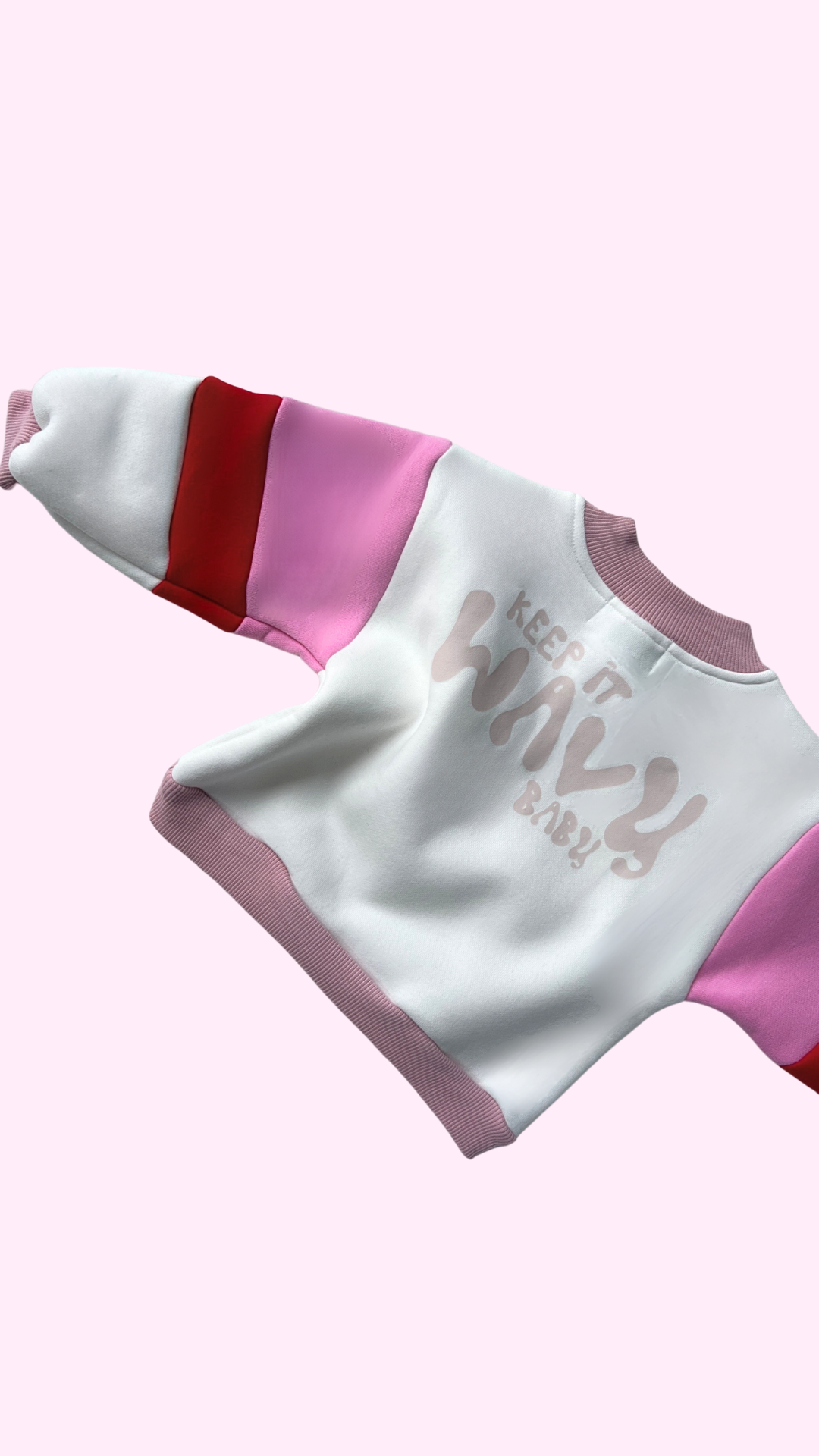 Wavy Baby Jumper | Pink