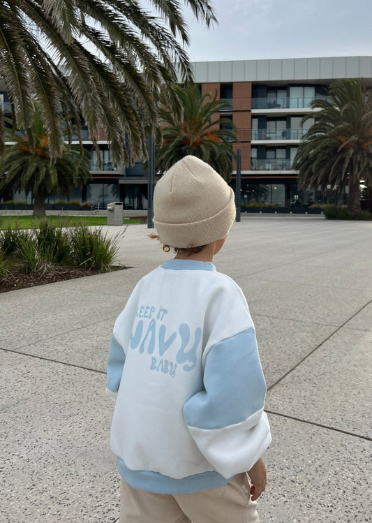Wavy Baby Jumper | Ocean