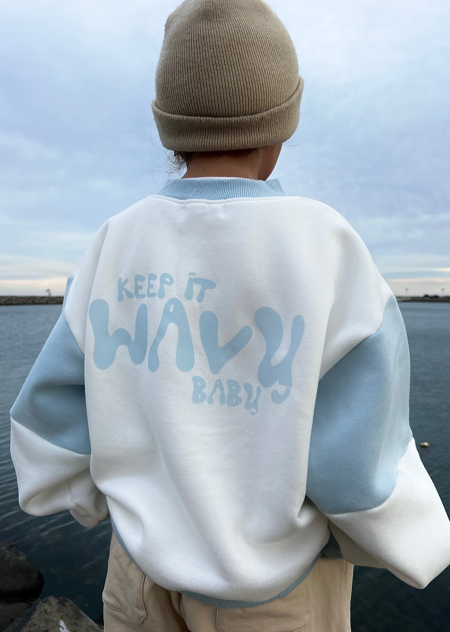 Wavy Baby Jumper | Ocean
