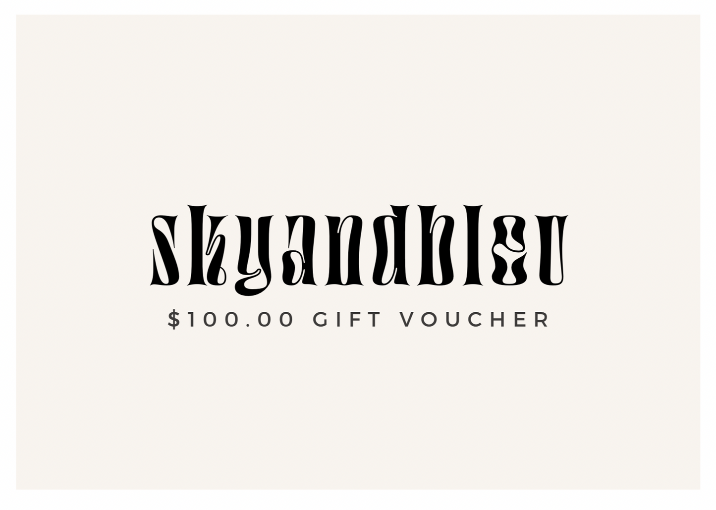 Gift Card | $100.00