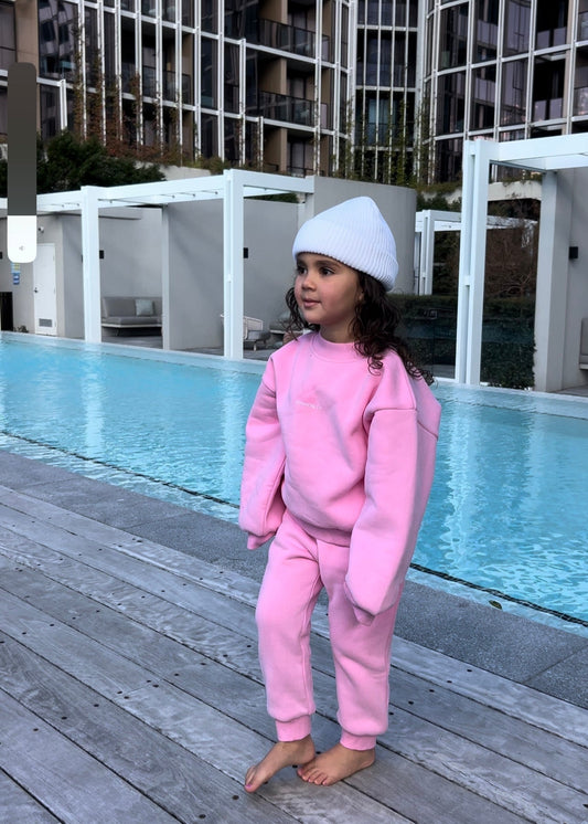 Fleece Jogger Set | Barbie Pink