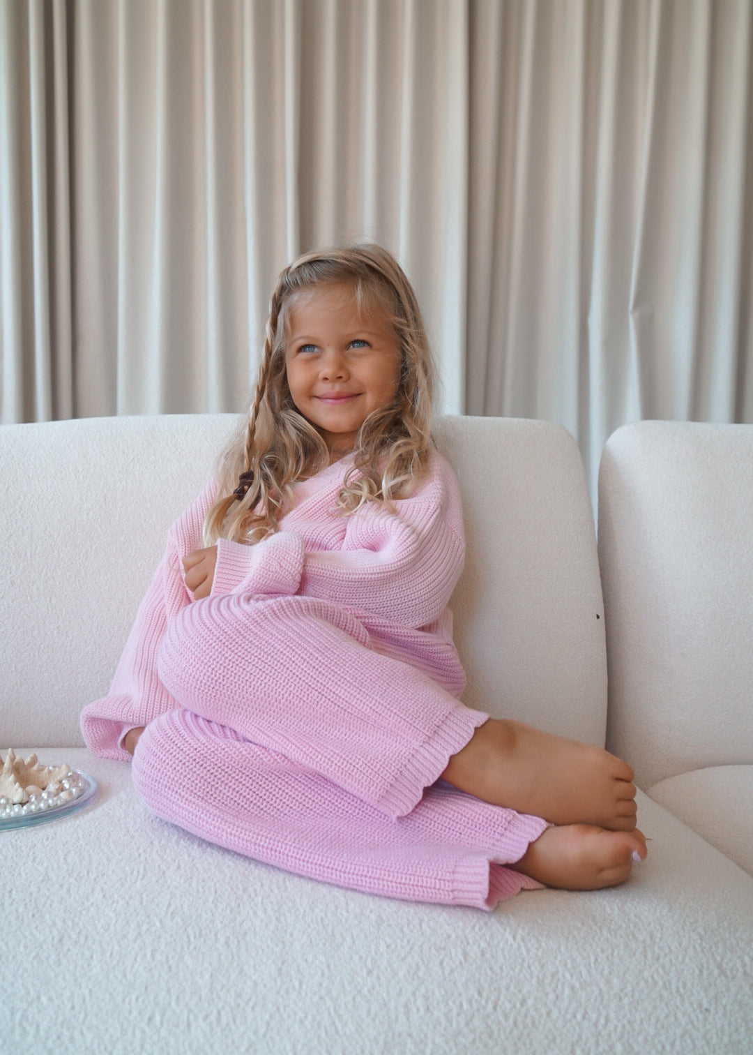 Ariel Knit Set | Baby Pink